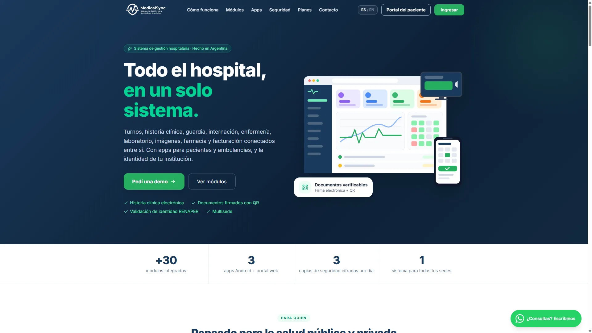 Captura de MedicalSync